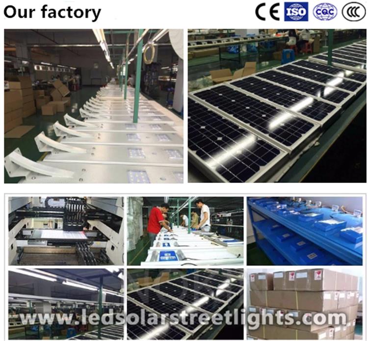 production process of solar powered street lights residential